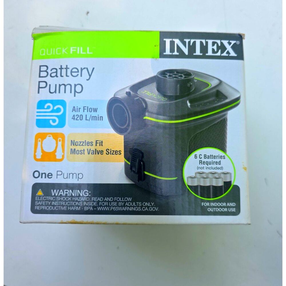 NWT Intex Quick Fill Battery Operated Air Pump